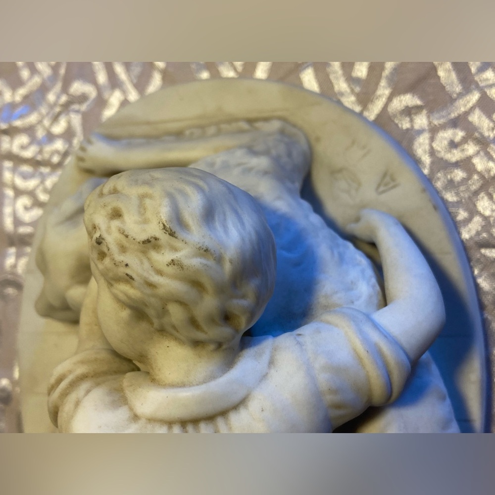 Adèle Rudenschöld Gustavsberg Sweden Porcelain Sculpture Boy & Dog - Picture 3 of 8